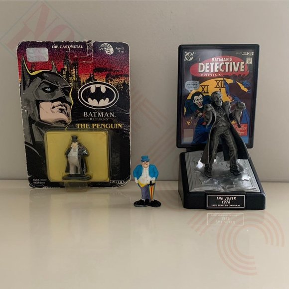 DC Comics Other - 🚫SOLD•E🅱️🅰️Y🚫 DC Comics Joker Statue & The Penguin Die-Cast Metal